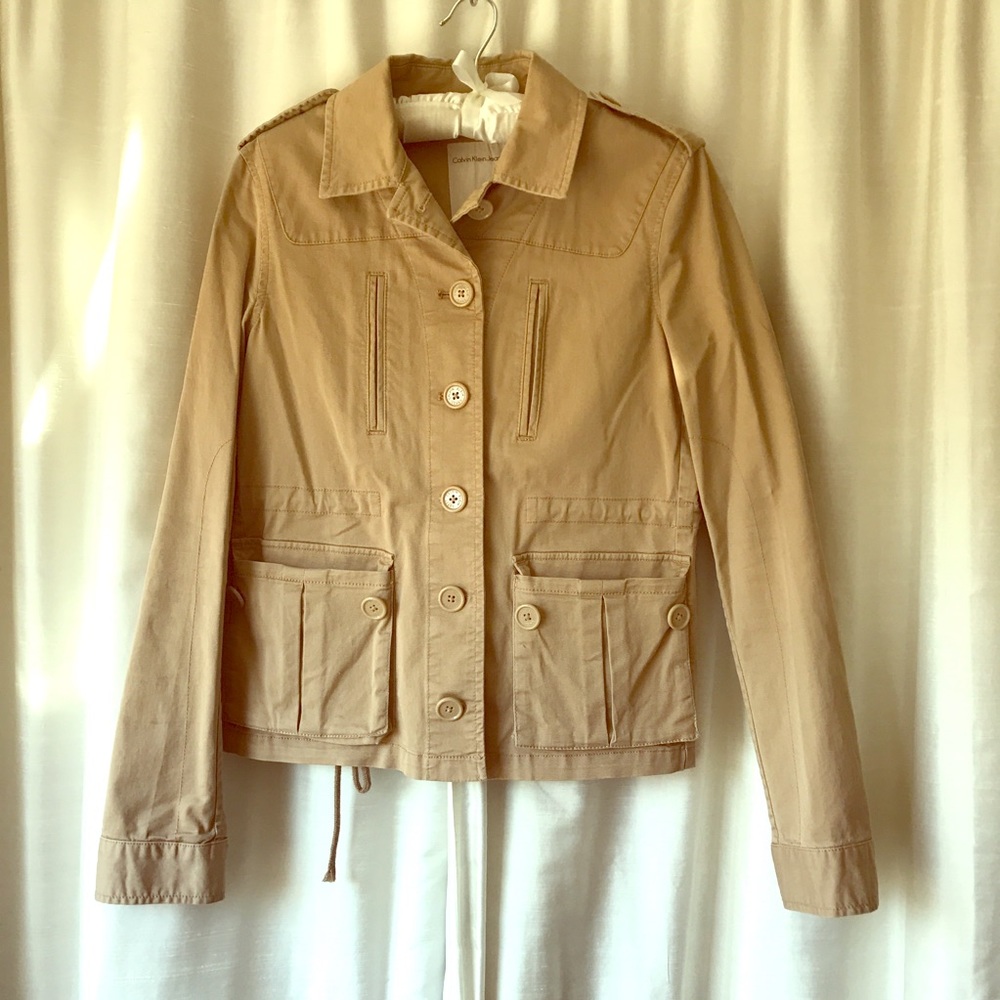 Calvin Klein Khaki Lightweight jacket -small